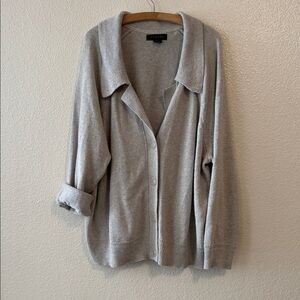 Tahari Light Gray Women's Cardigan